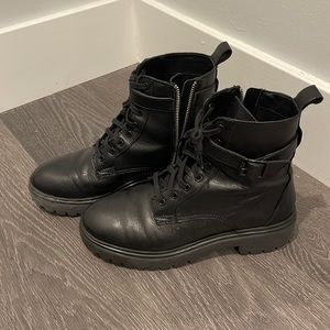 Black Combat Boot